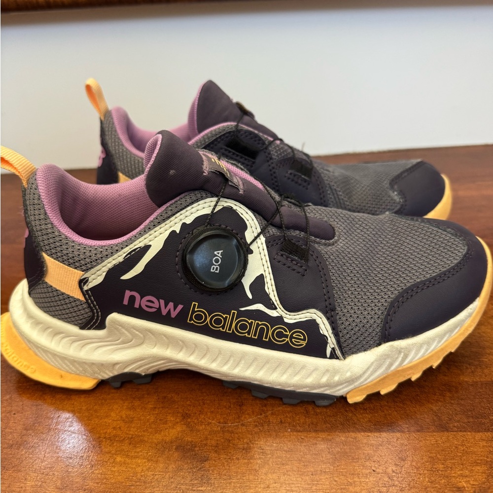 New Balance Kids' Gray & Purple BOA Athletic Shoes
